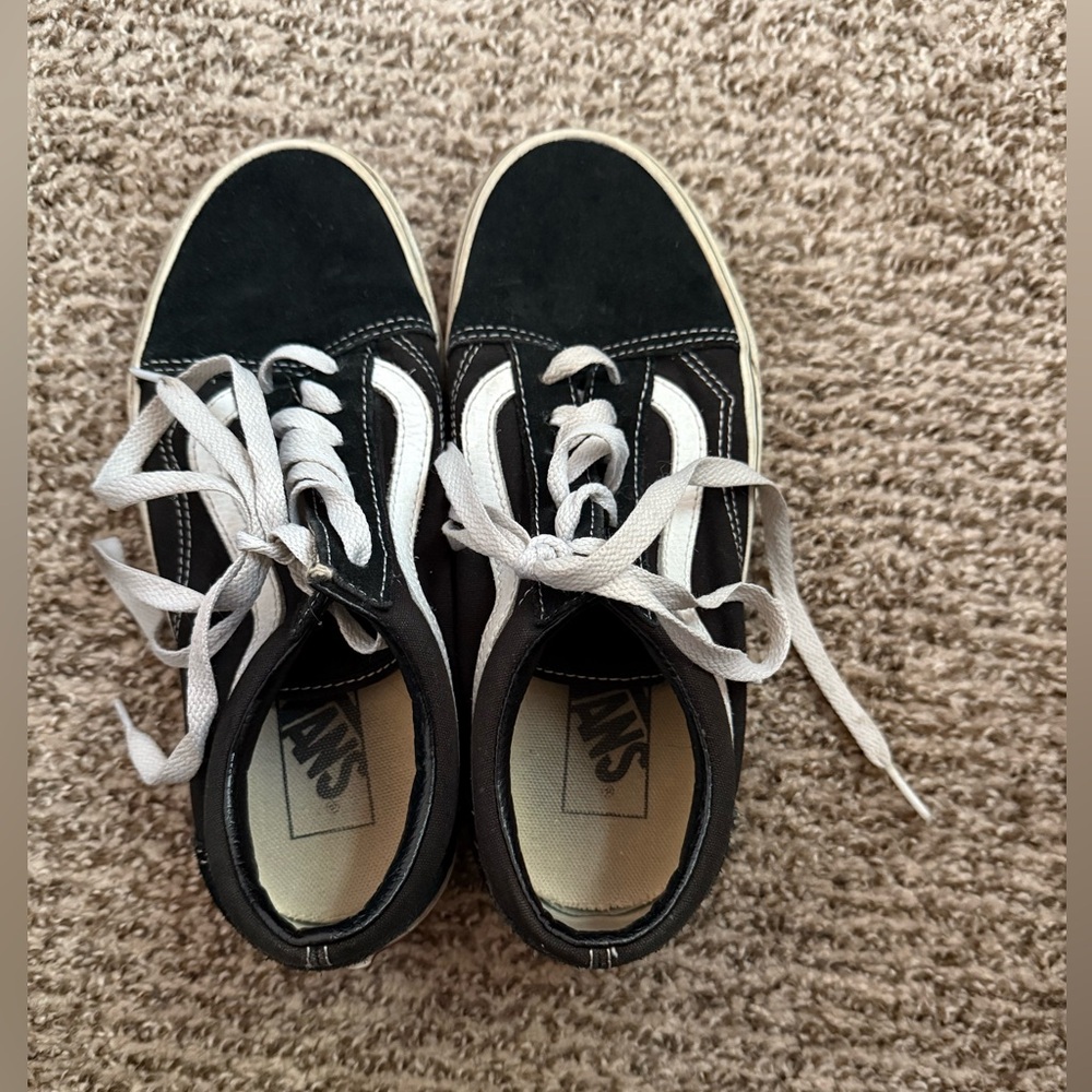 Vans Classic Black and White Sneakers